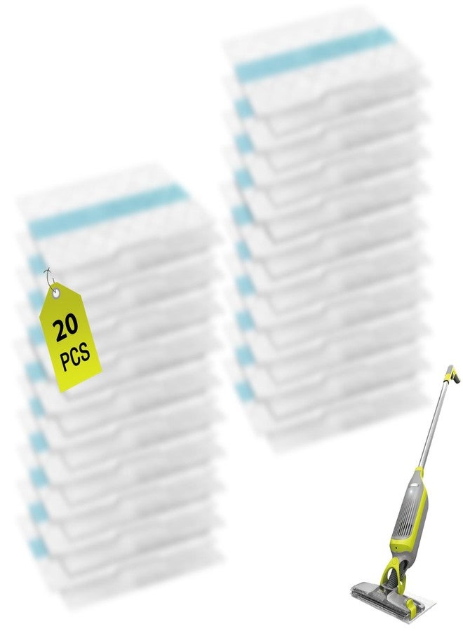 Chuancheng 20 Pack VACMOP Disposable Hard Floor Vacuum and Mop Pad Refills for Shark Pro VM252 VM251 VM250 VM200 VC205 QM250 VM190 VM200P12 VMP30 Vacuum Cleaner Replacement Parts - Image 1